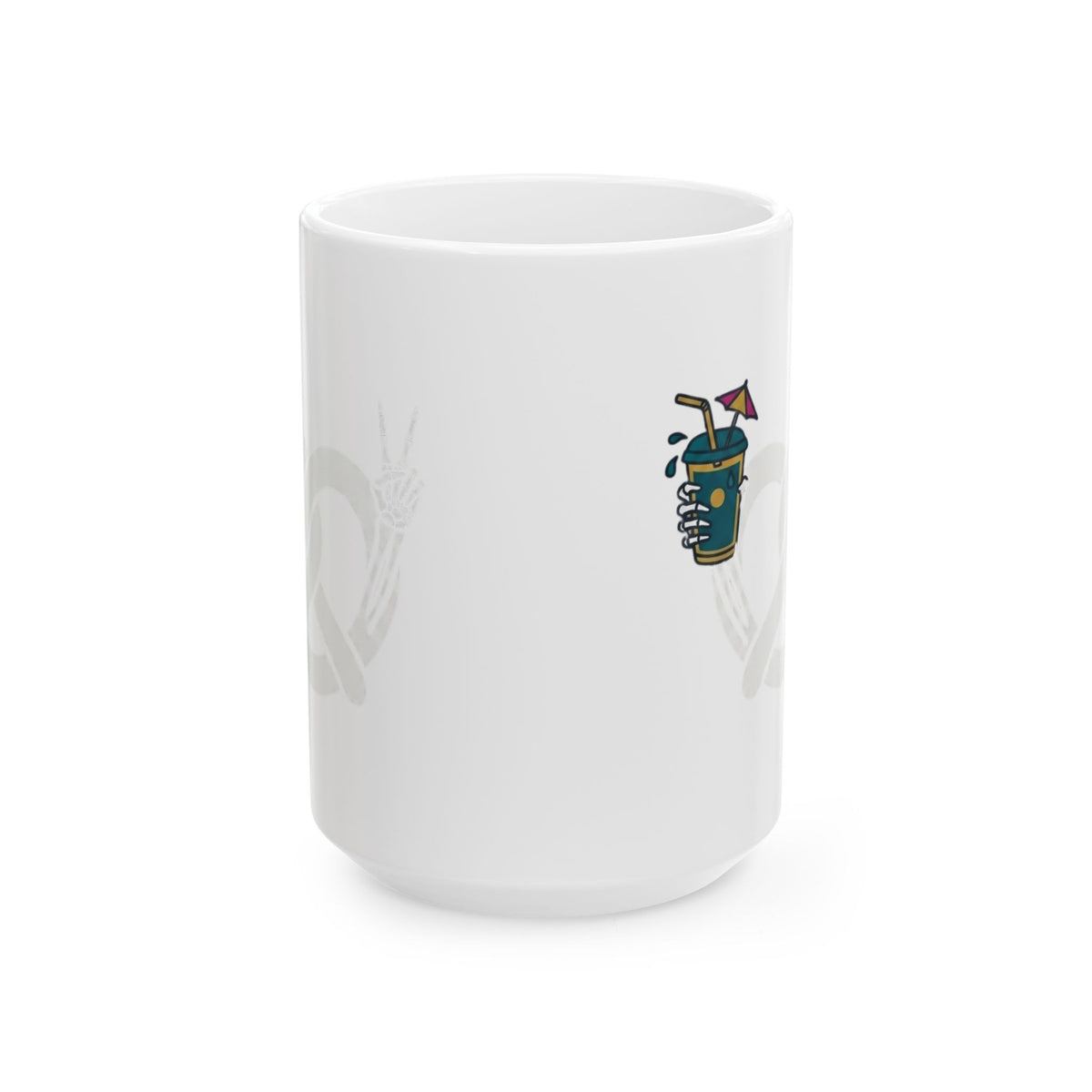 "Flexible But Not About Brunch" White Ceramic Mug — Graphic