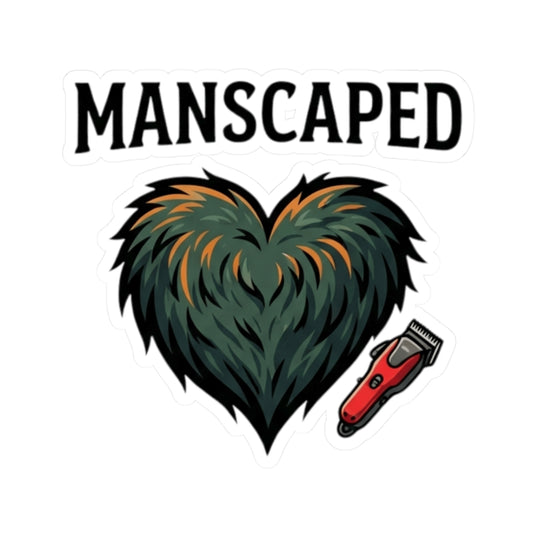 "Manscaped for the Full Moon" Sticker