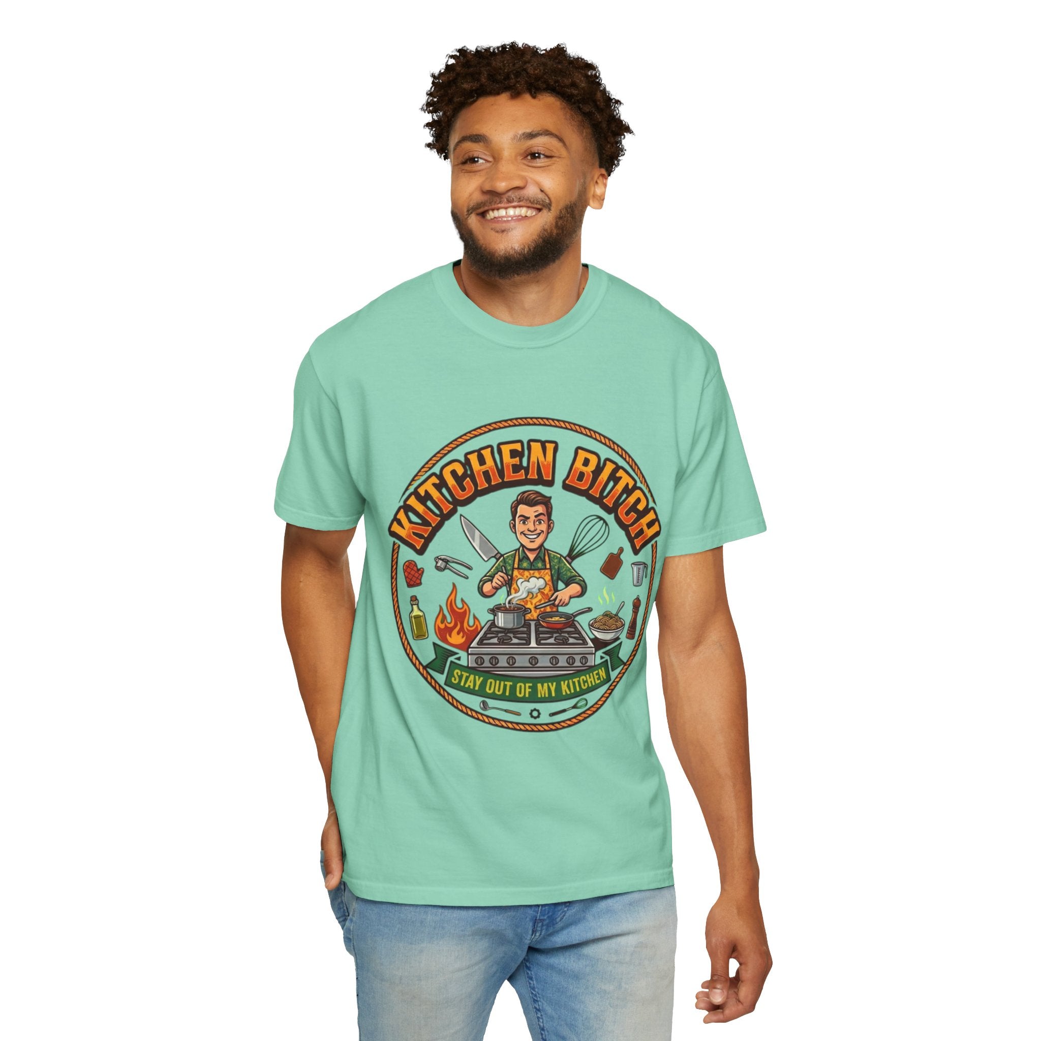 "Kitchen Bitch" Unisex Garment-Dyed Tee