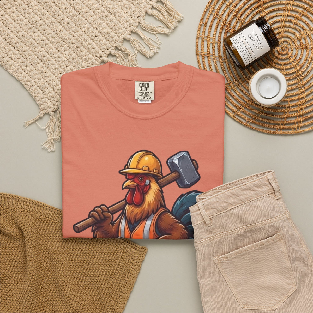 Biggest Erection in Town Unisex Garment-Dyed Tee