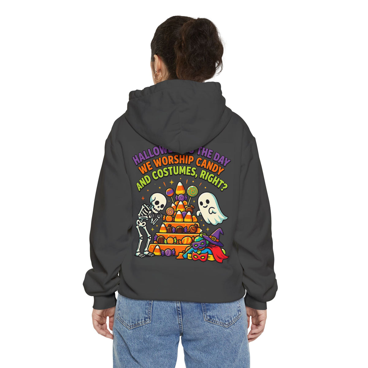 Color: Pepper | Worship Candy Garment-Dyed Hoodie