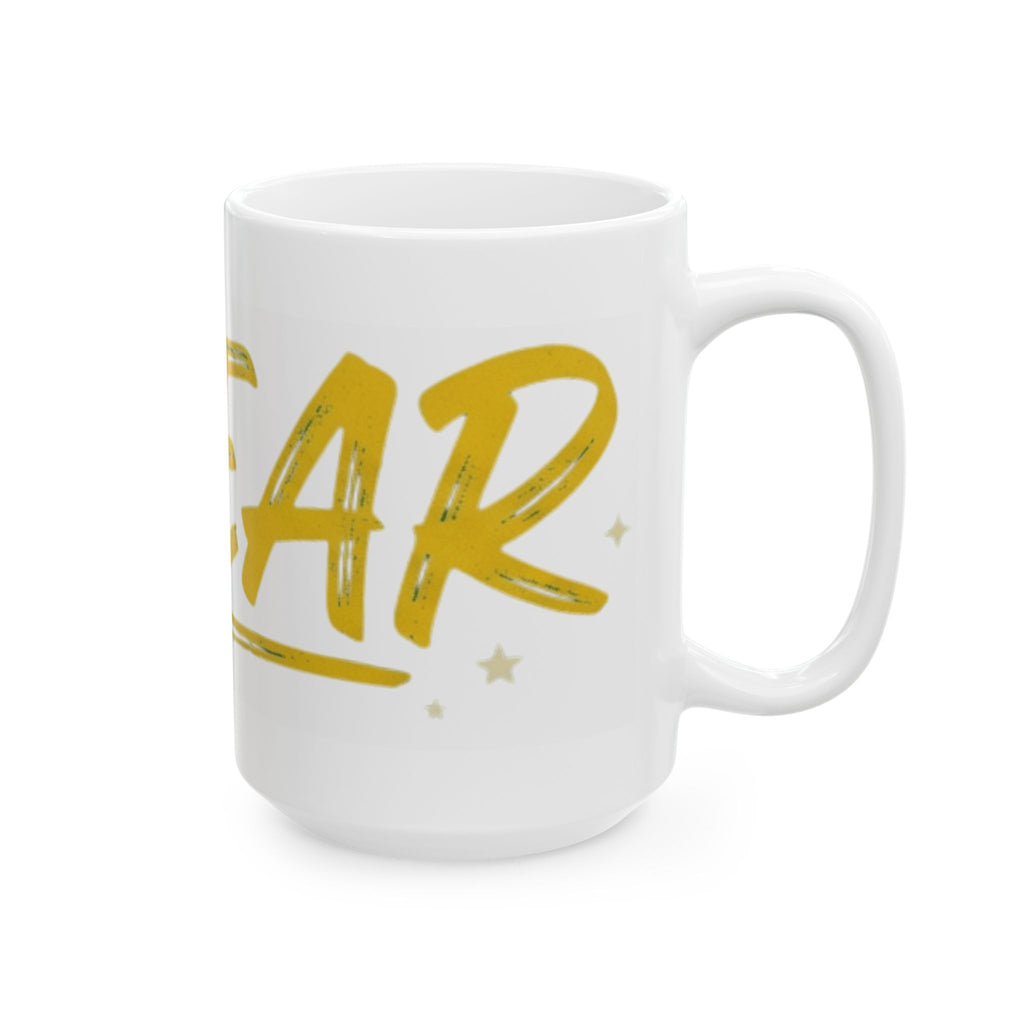 "Swear And Try Again" White Ceramic Mug — Graphic