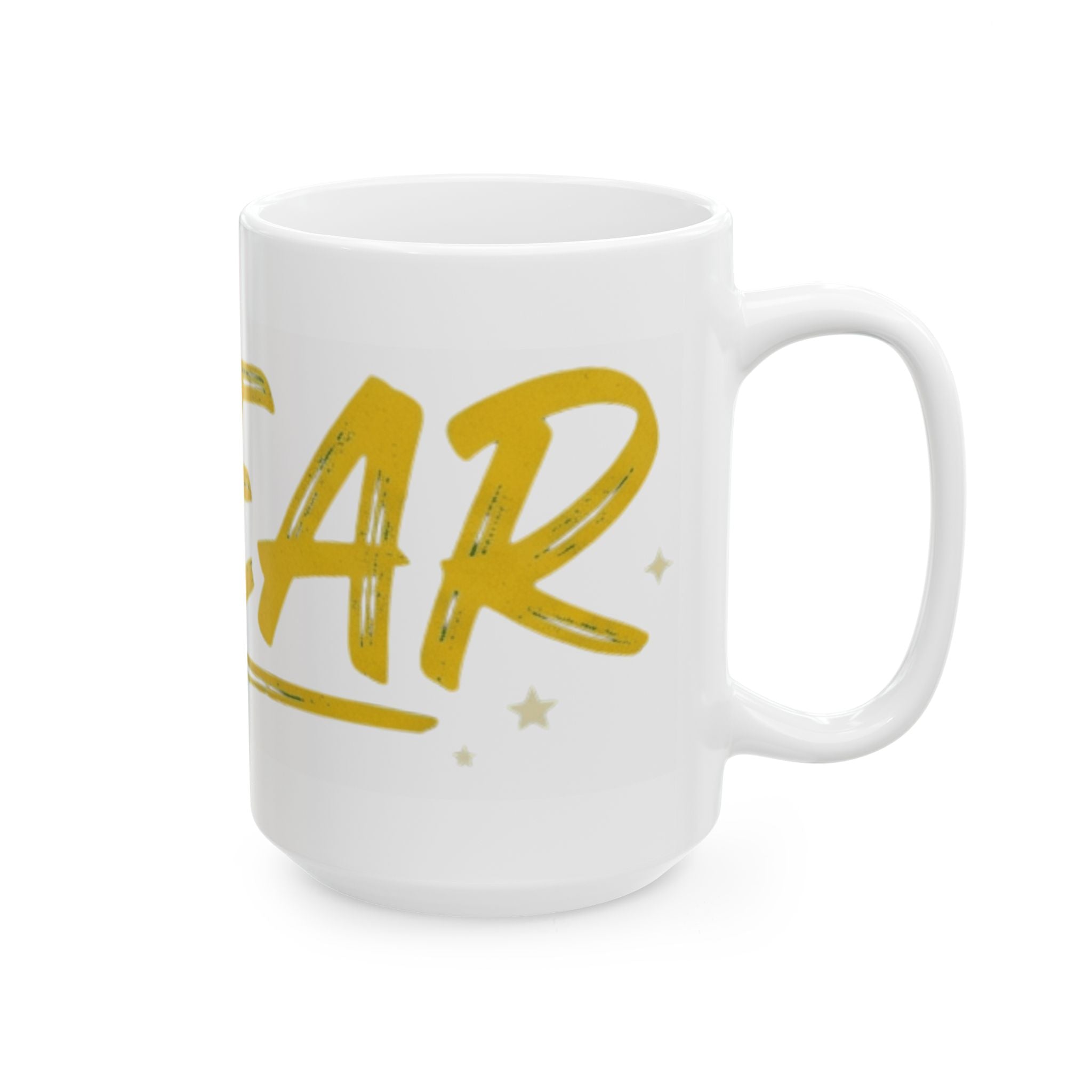 "Swear And Try Again" White Ceramic Mug — Graphic