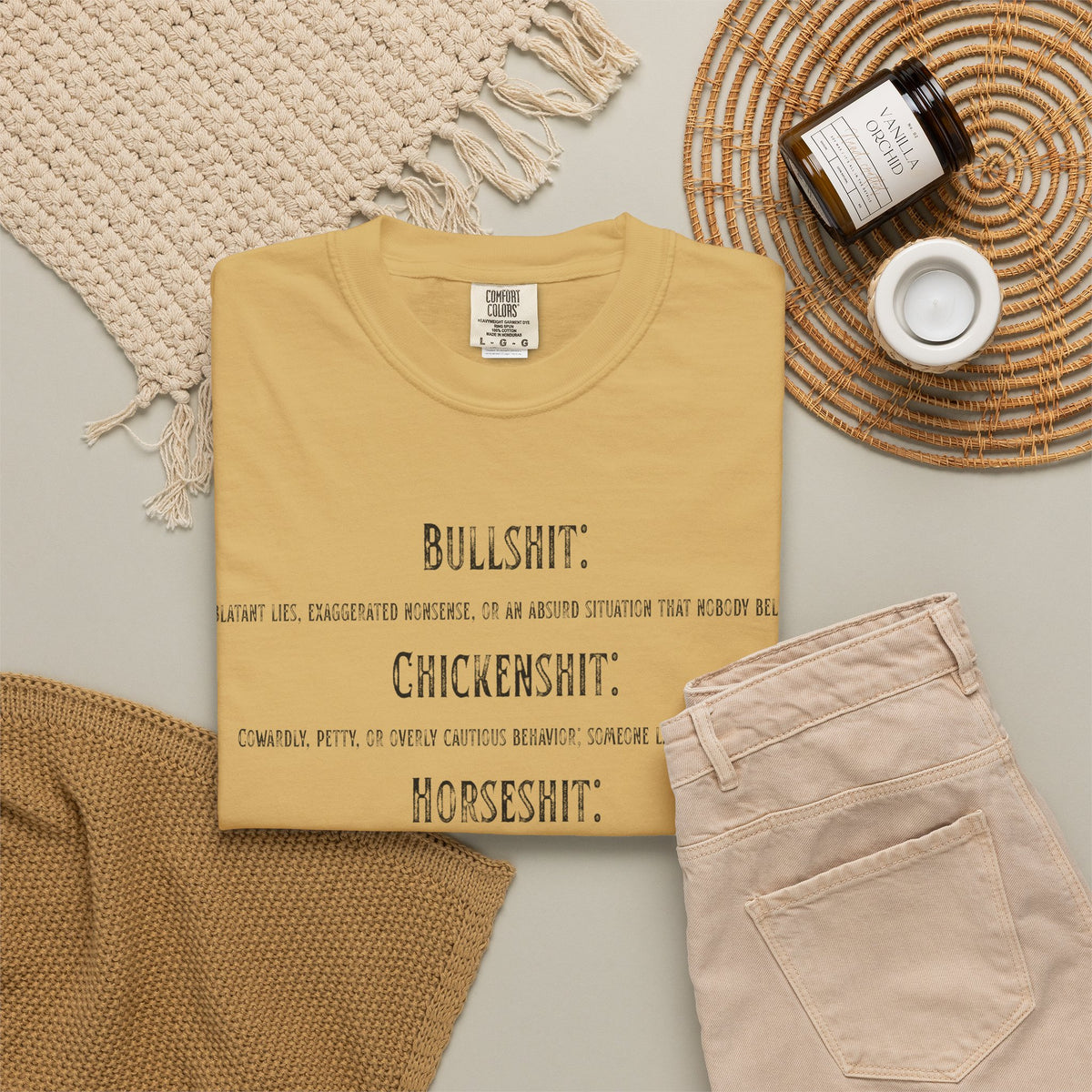 "Types of Shit" Unisex Garment-Dyed Tee
