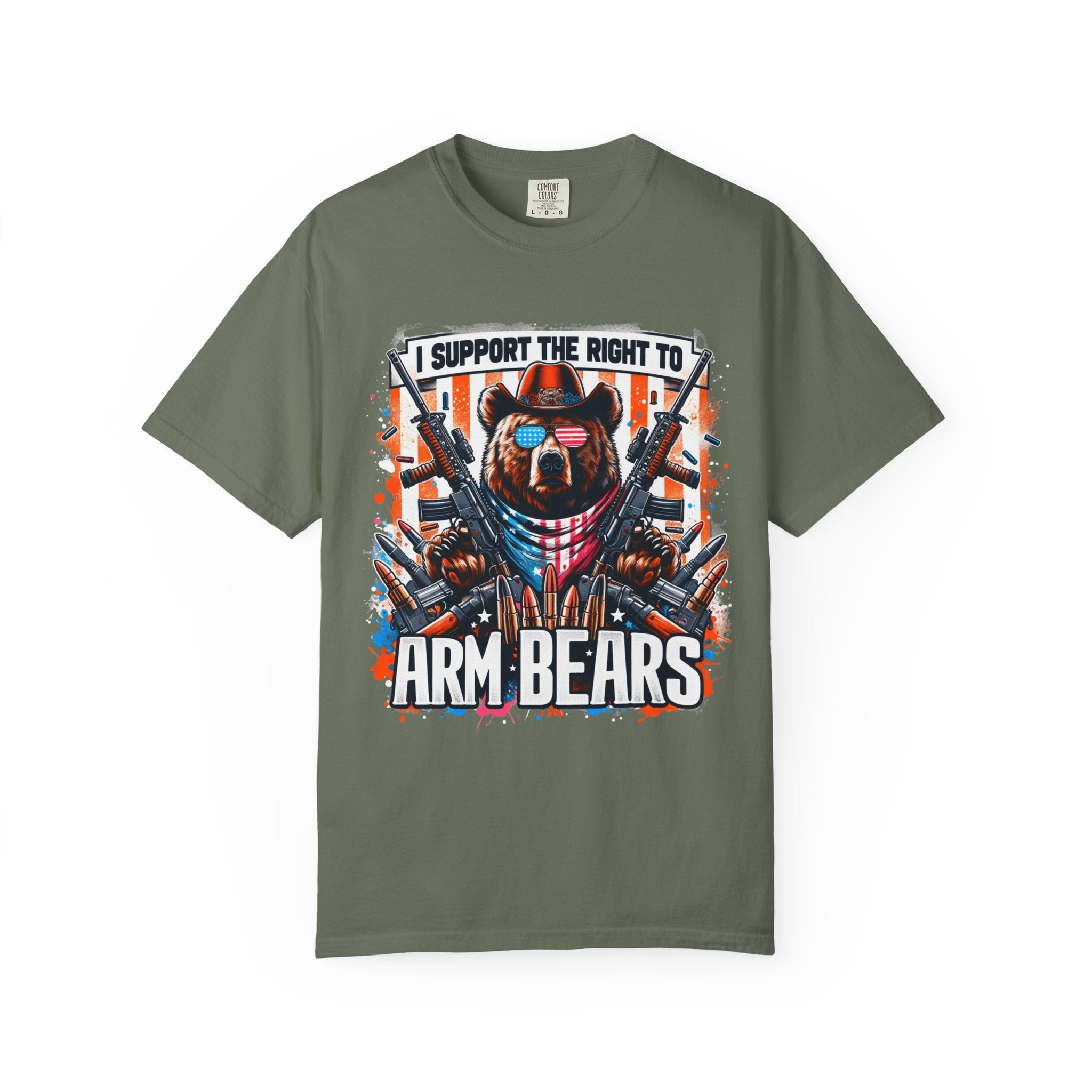"Right to Arm Bears" Unisex Garment-Dyed T-shirt