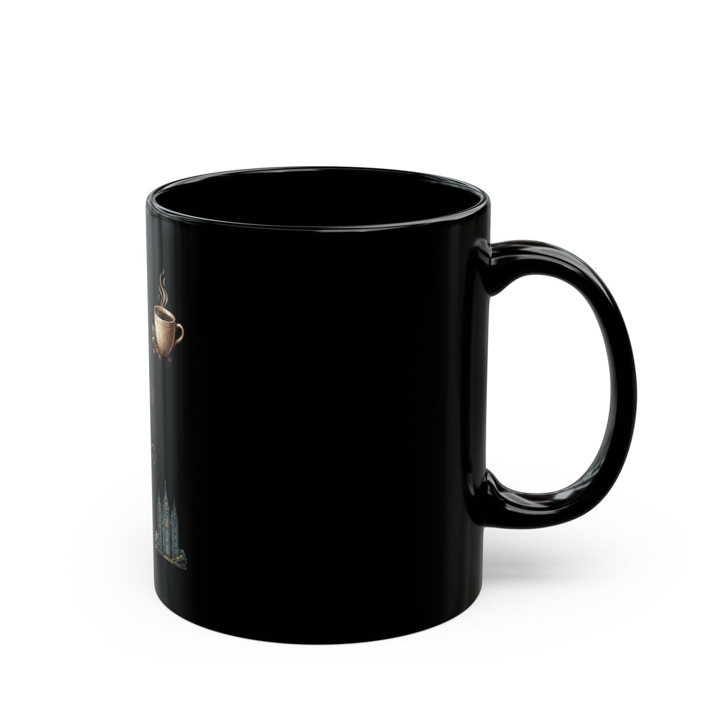 "Coffee is Delightsome" Black Ceramic Mug