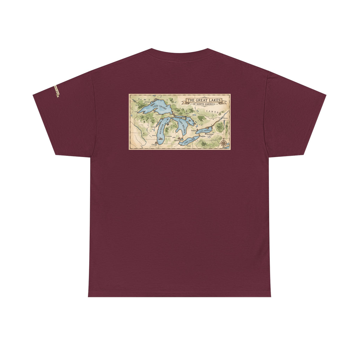 Color: Maroon | 51st State Great Lakes Premium Graphic Tee