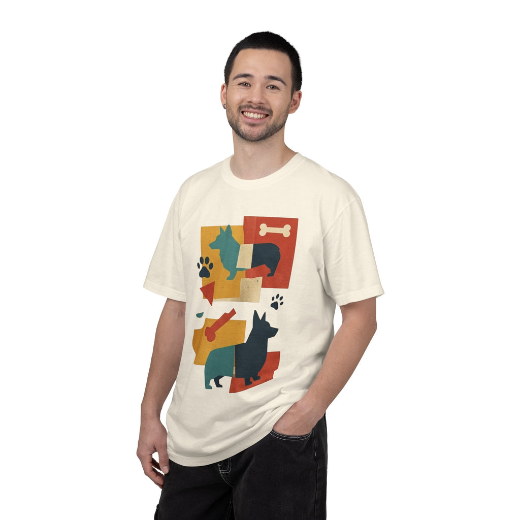 "Dogs and Bones" Unisex Garment-Dyed Tee