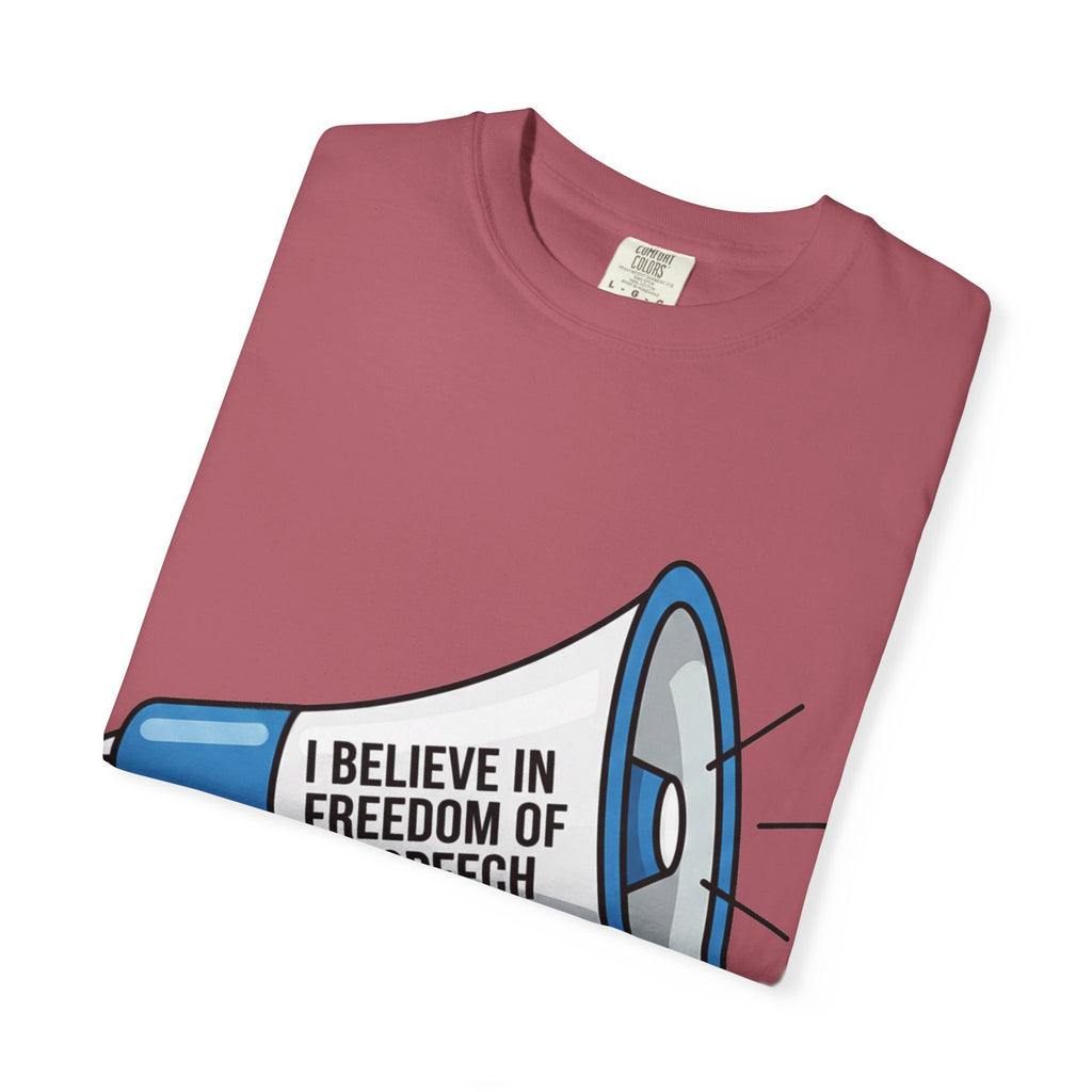 "Freedom of Speech" Unisex Garment-Dyed T-shirt