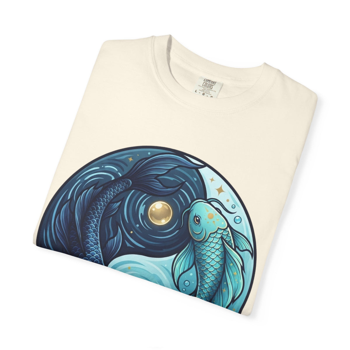 Yin Yang Pisces Unisex Garment-Dyed Tee