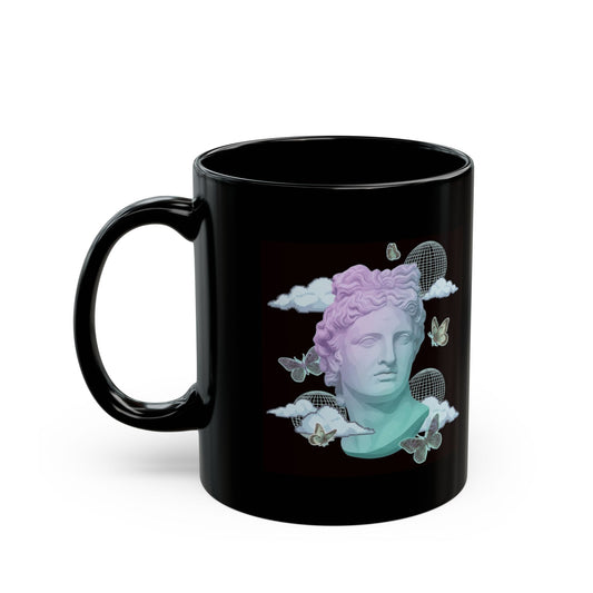 "Dreamscape" Black Ceramic Mug