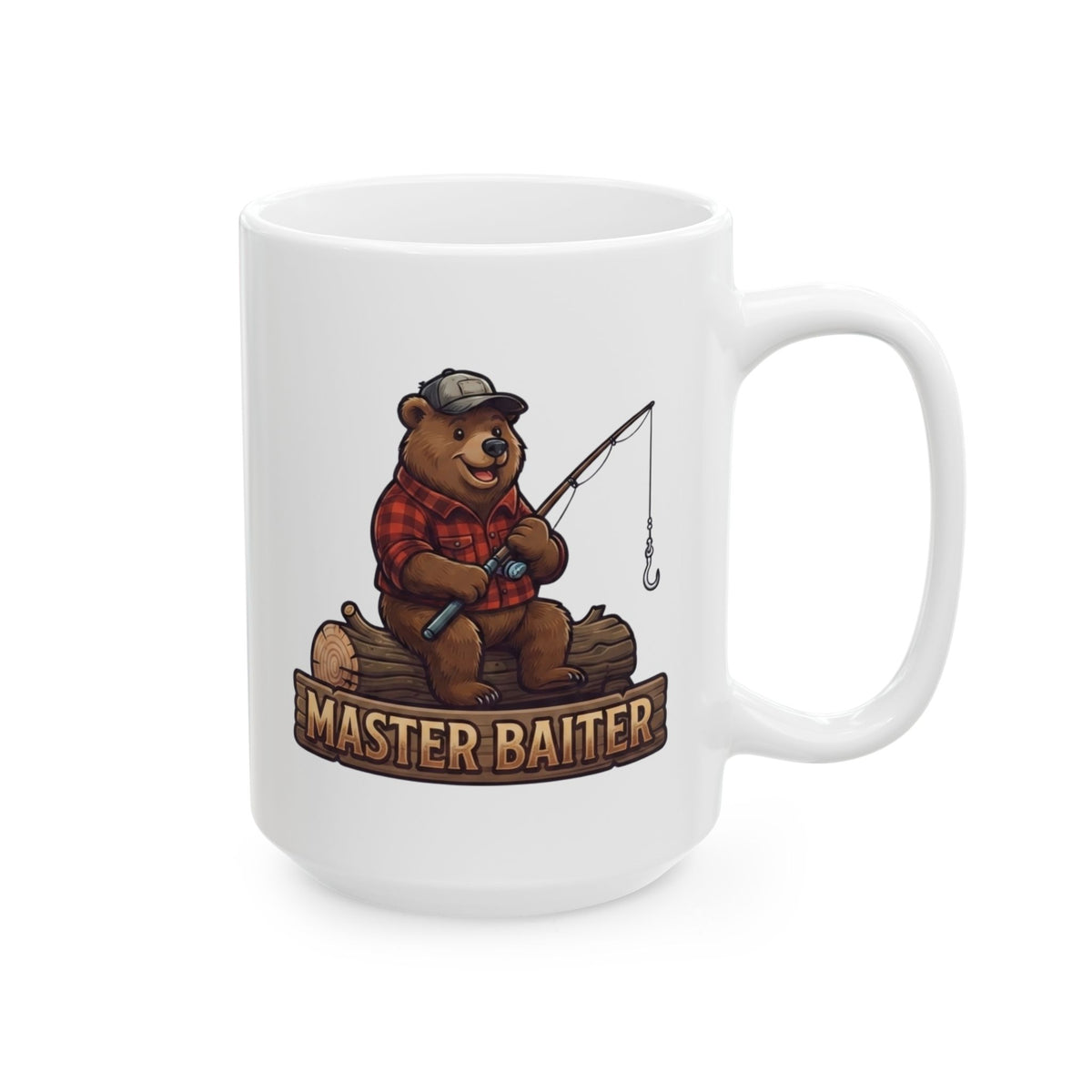 "Bear Master Baiter" White Ceramic Mug