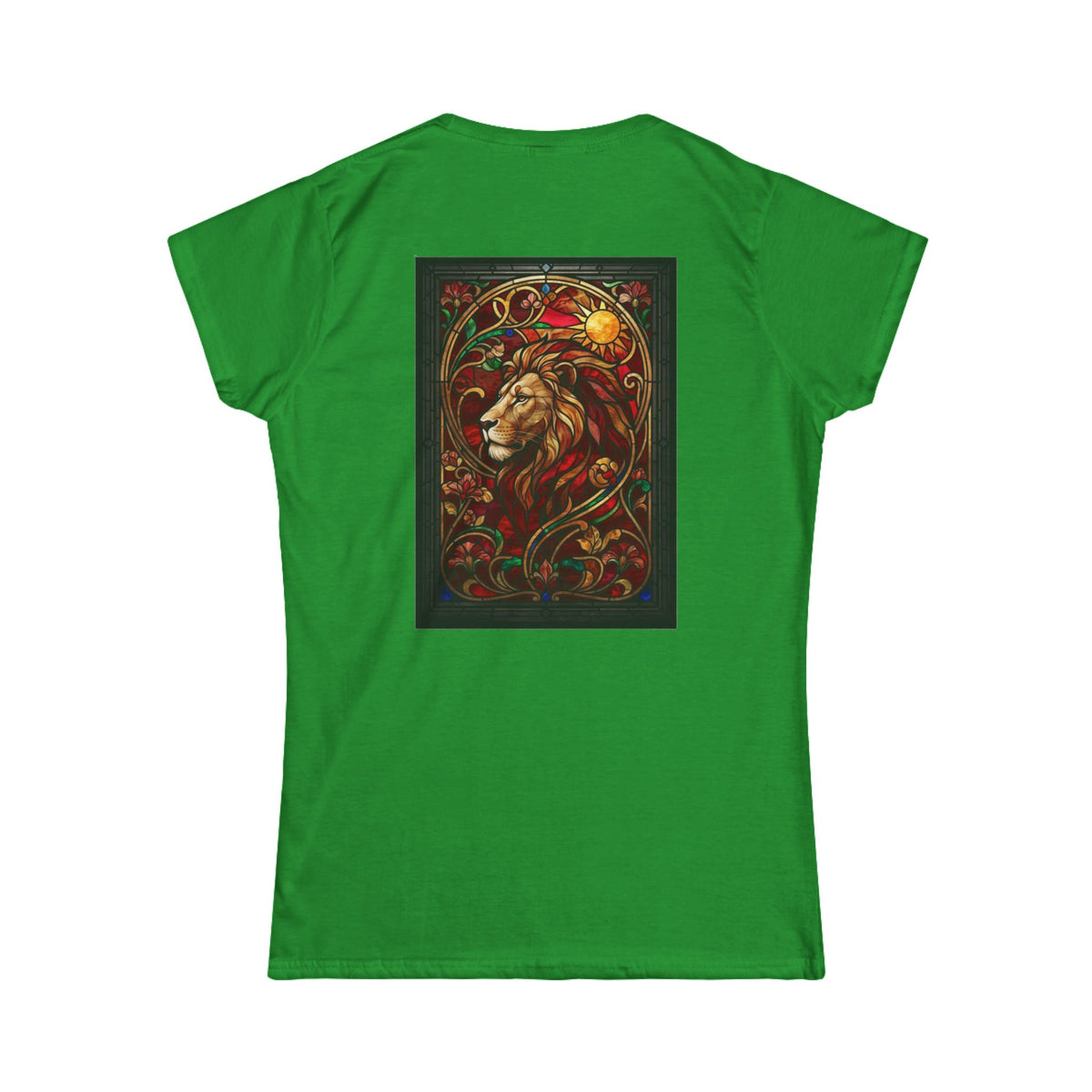 "Stained Glass Sign LEO" Women's Tee