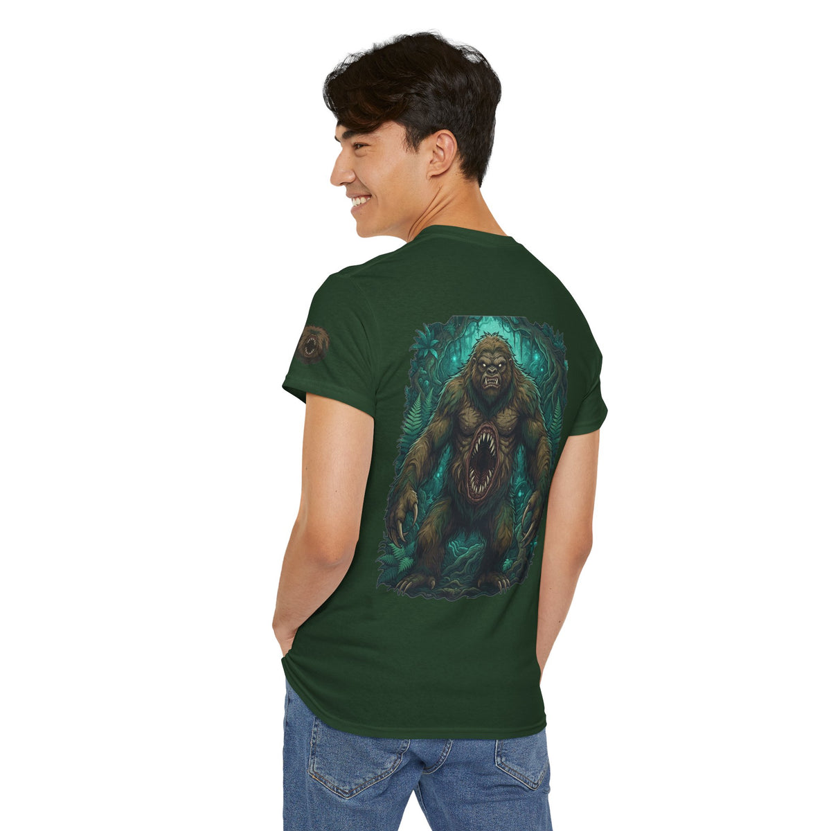 Color: Forest Green | Mapinguari (Amazon Rainforest) Premium Graphic Tee