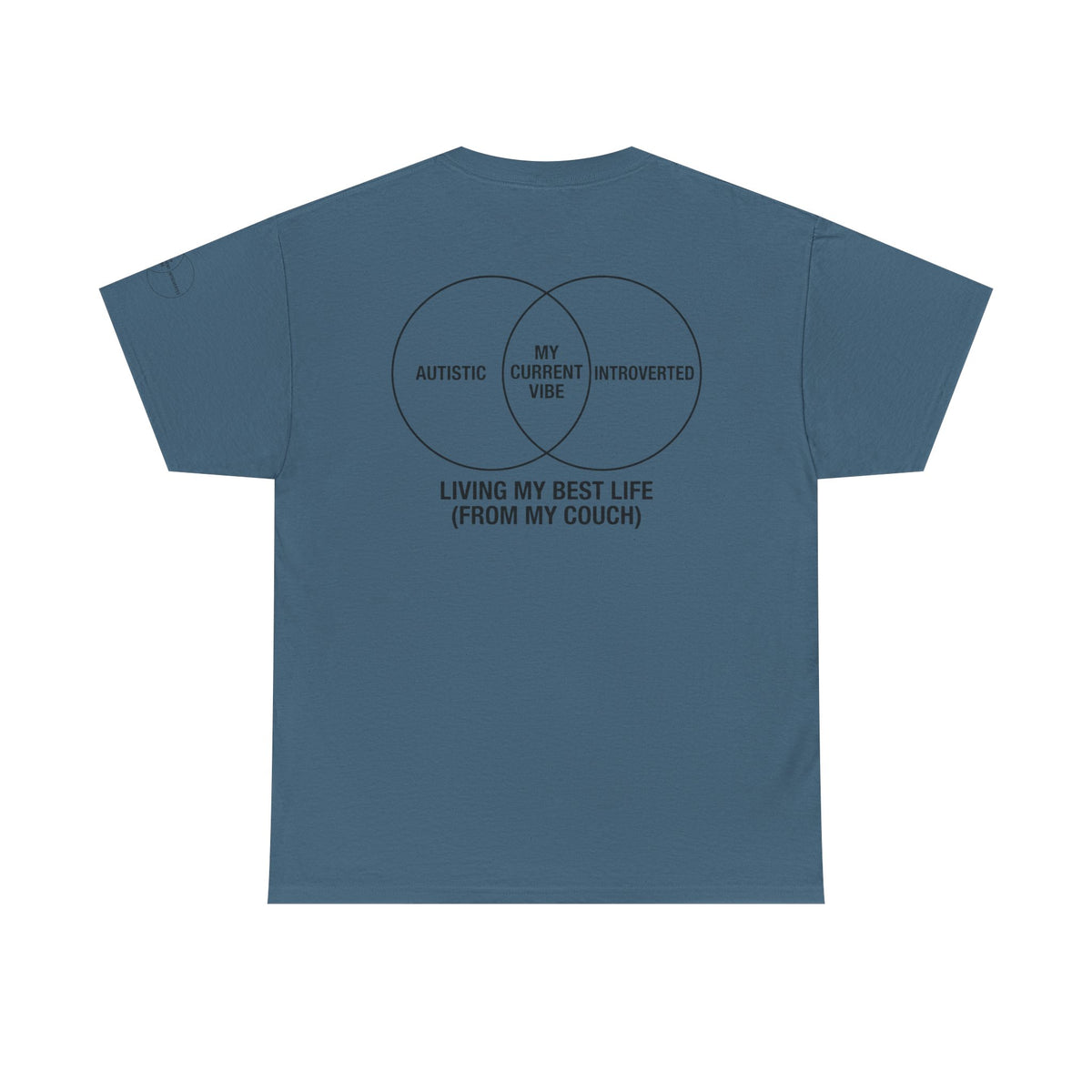 Color: Indigo Blue | Living My Best Life Premium Graphic Tee