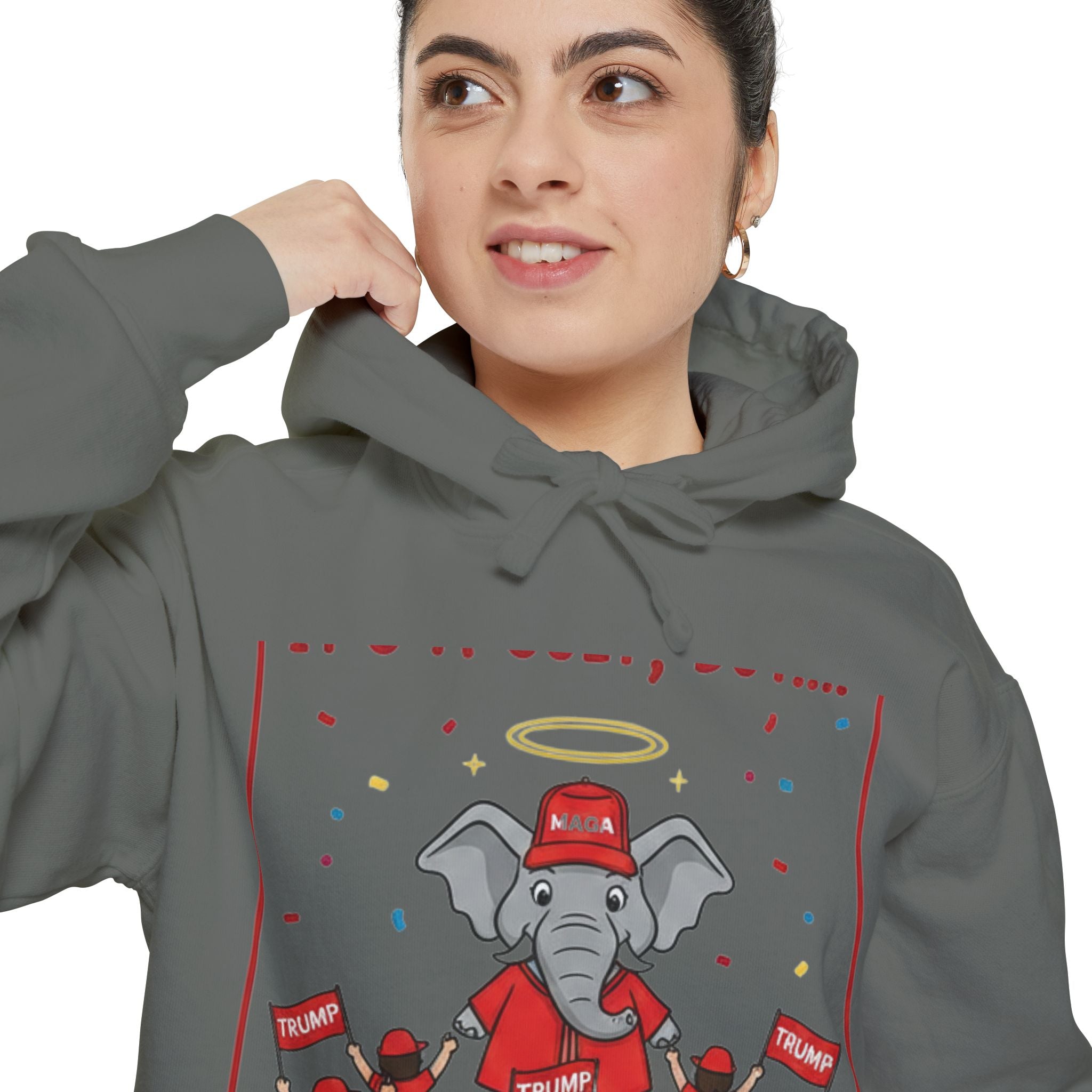 Red Hat Intervention Shirt | Garment-Dyed Hoodie — AttitudeShirts