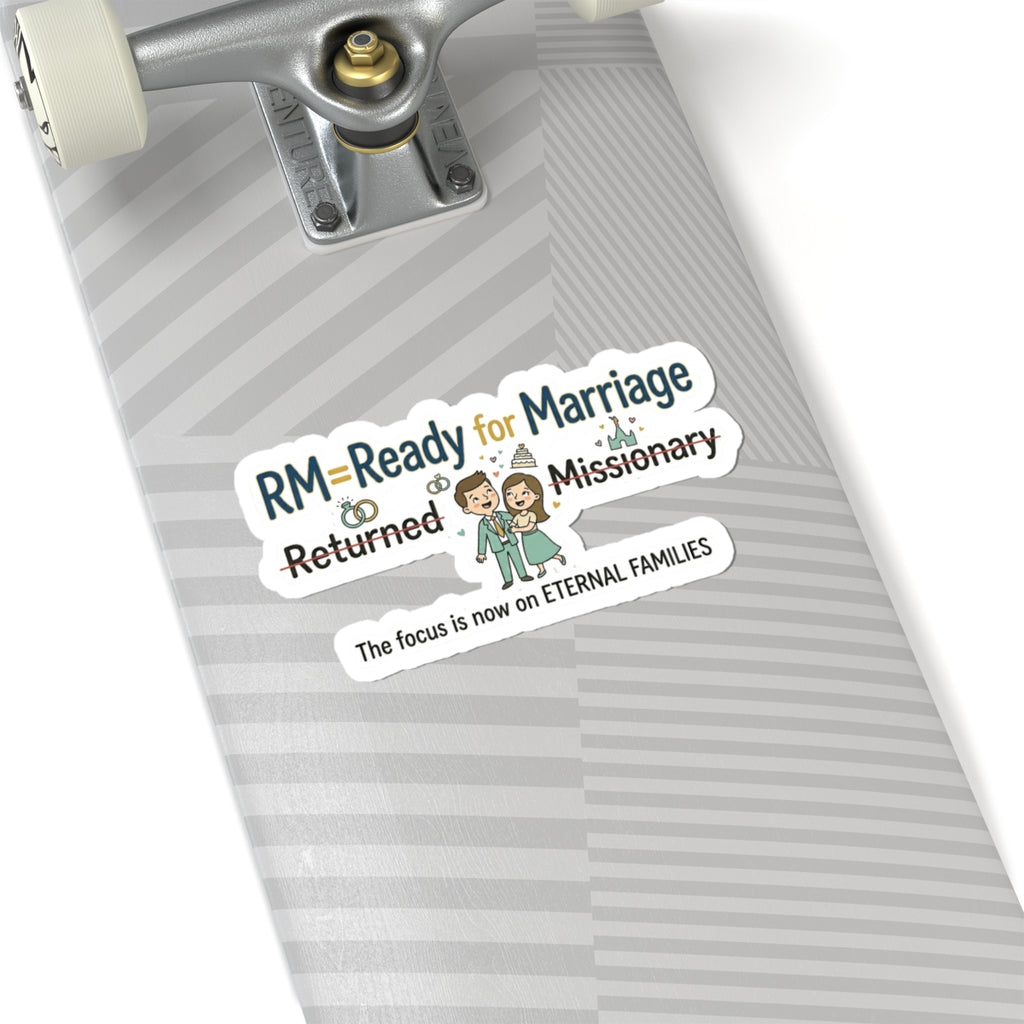 RM: Ready for Marriage (Probably Not) | Kiss-Cut Sticker — AttitudeShirts