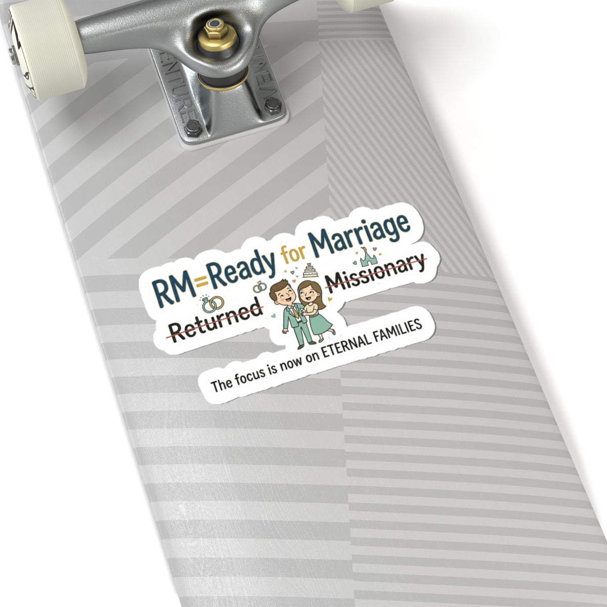 RM: Ready for Marriage (Probably Not) | Kiss-Cut Sticker — AttitudeShirts
