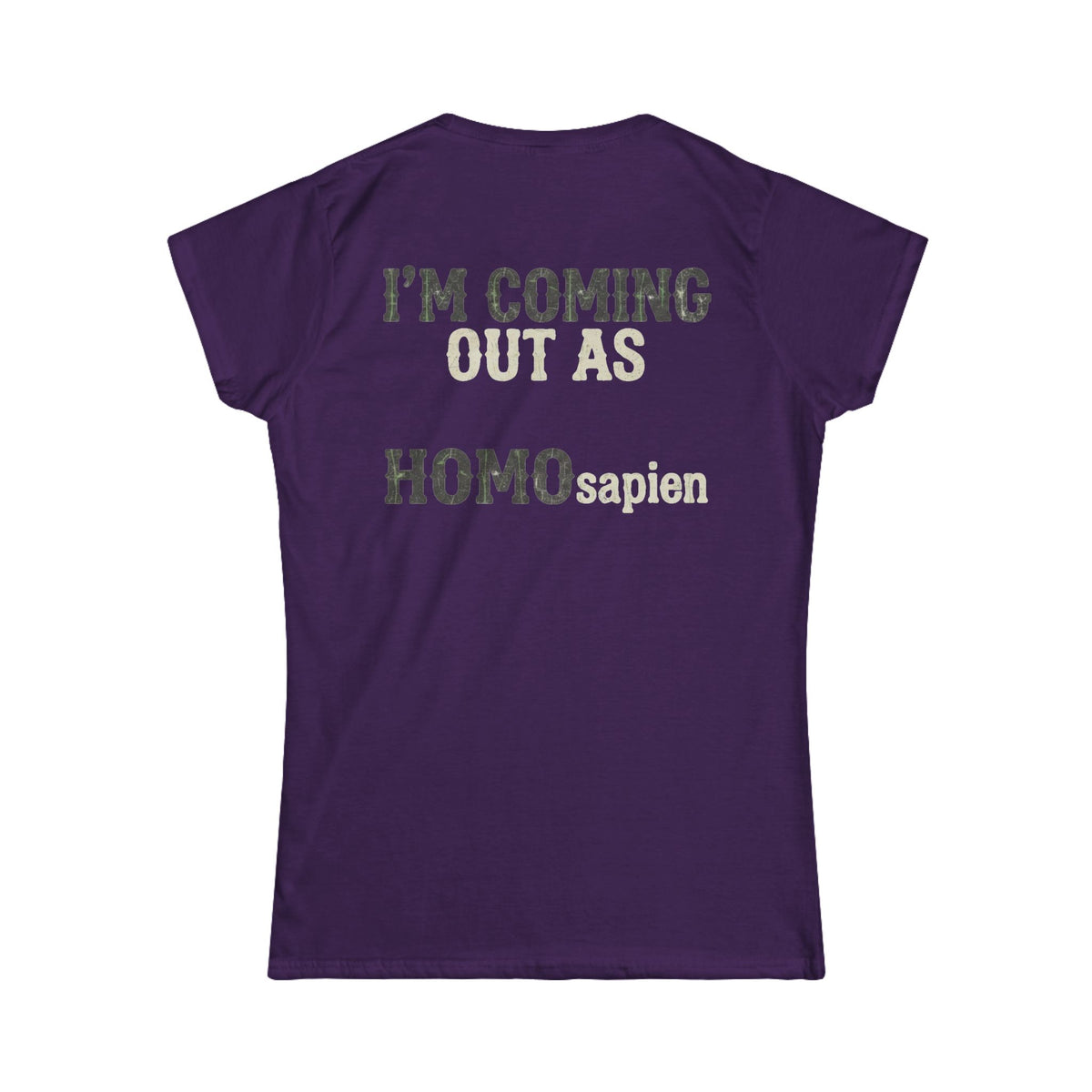 Color: Purple | I'm Coming Out Women's Tee