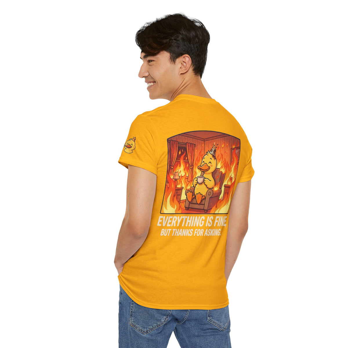 Color: Gold | Everything Is Okay Premium Graphic Tee