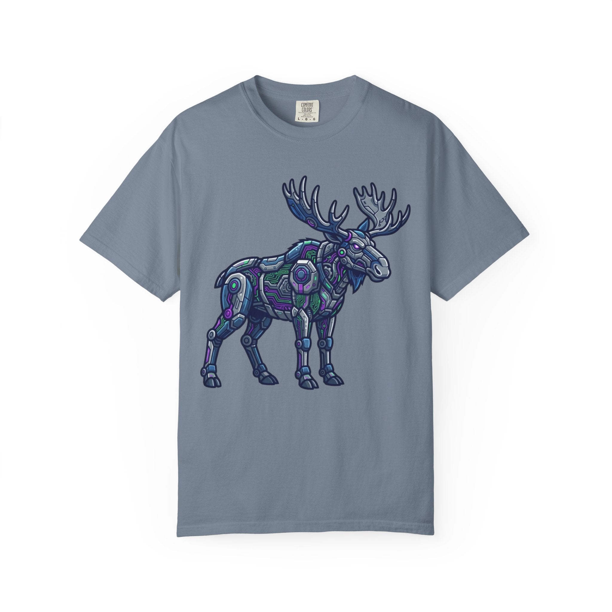 "Cyber Moose" Unisex Garment-Dyed Tee