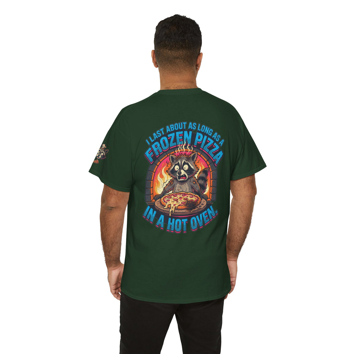 Color: Forest Green | Frozen Pizza in a Hot Oven Premium Graphic Tee