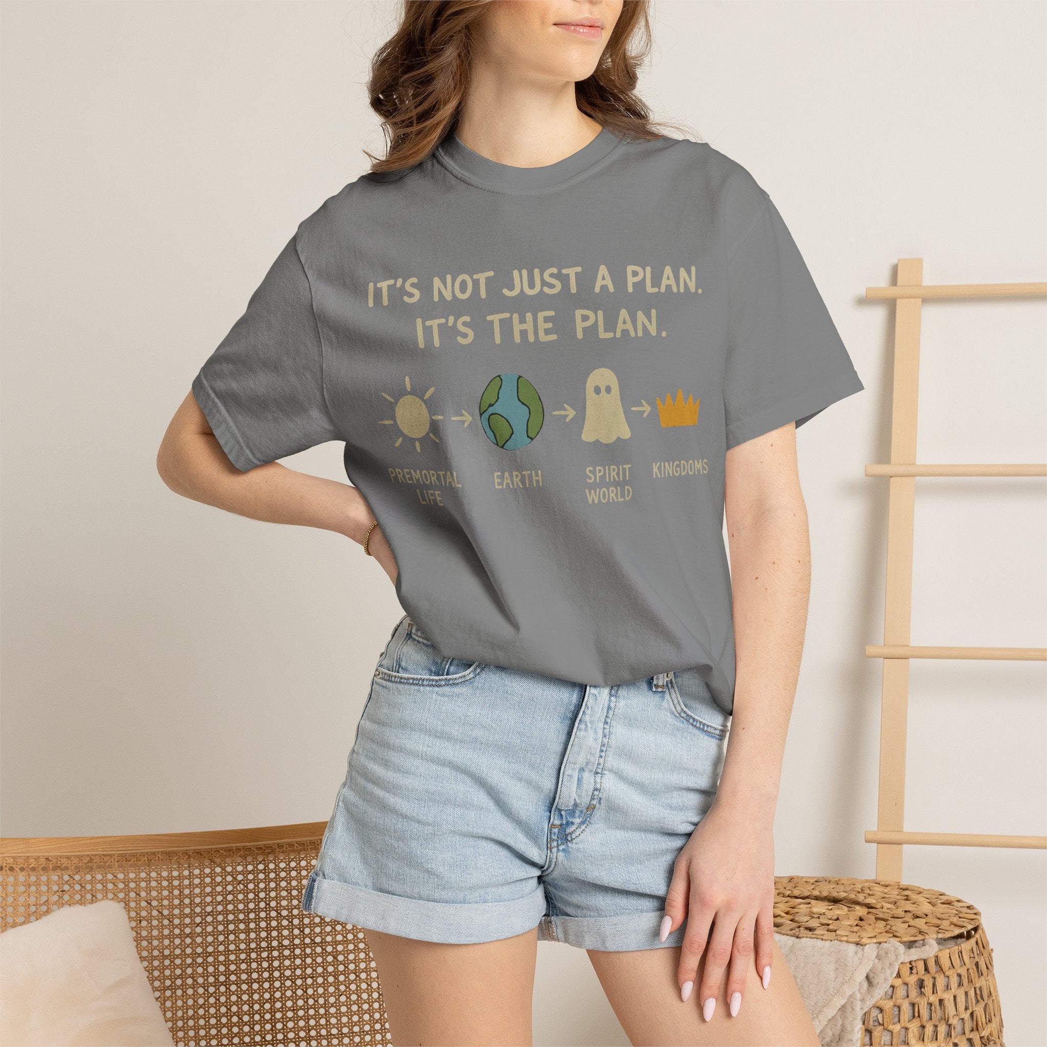 "It's The Plan" Unisex Garment-Dyed T-shirt