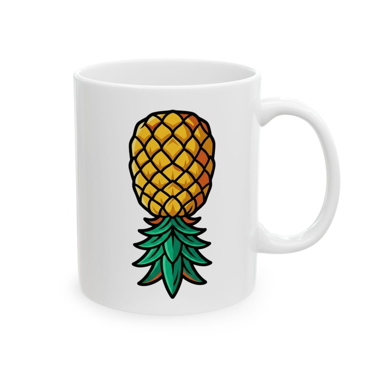 "Good Eating" White Ceramic Mug — Graphic