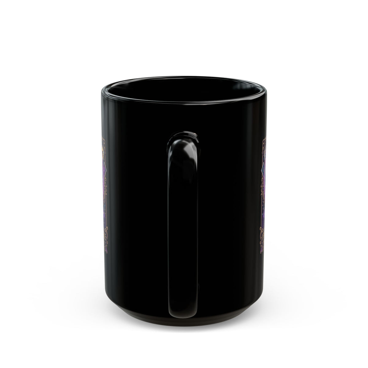 "I Foresee A Terrible Morning After" Black Ceramic Mug