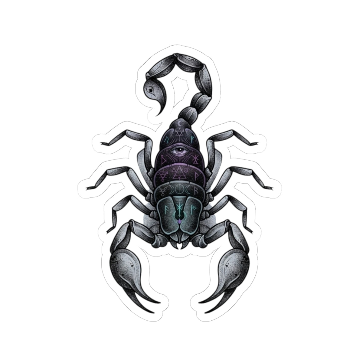 "Scorpio The Mystical Scorpion" Sticker — Main