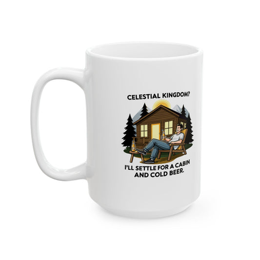 "Celestial Kingdom-Beer" White Ceramic Mug
