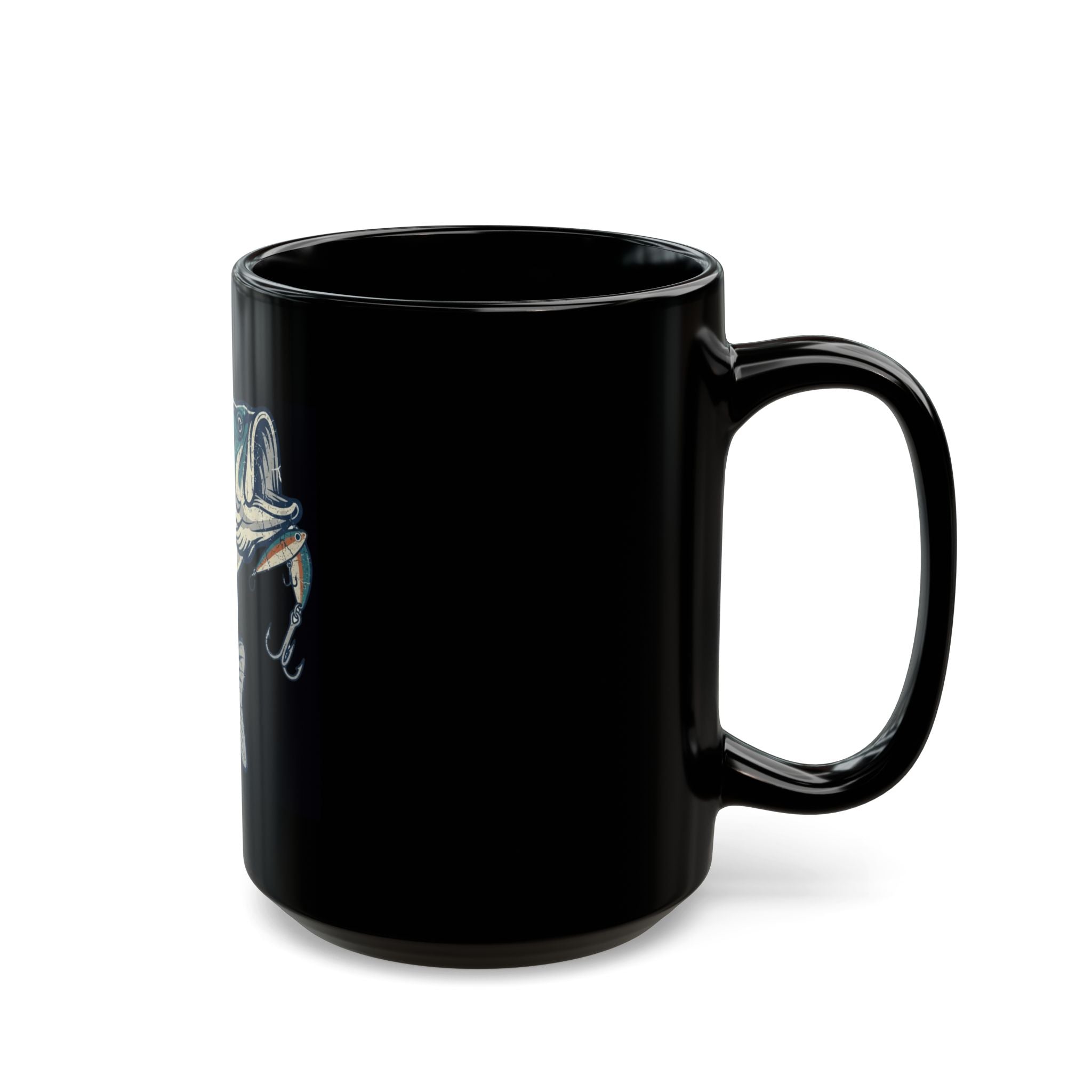 "Never Leave A Good Hole" Black Ceramic Mug — Graphic