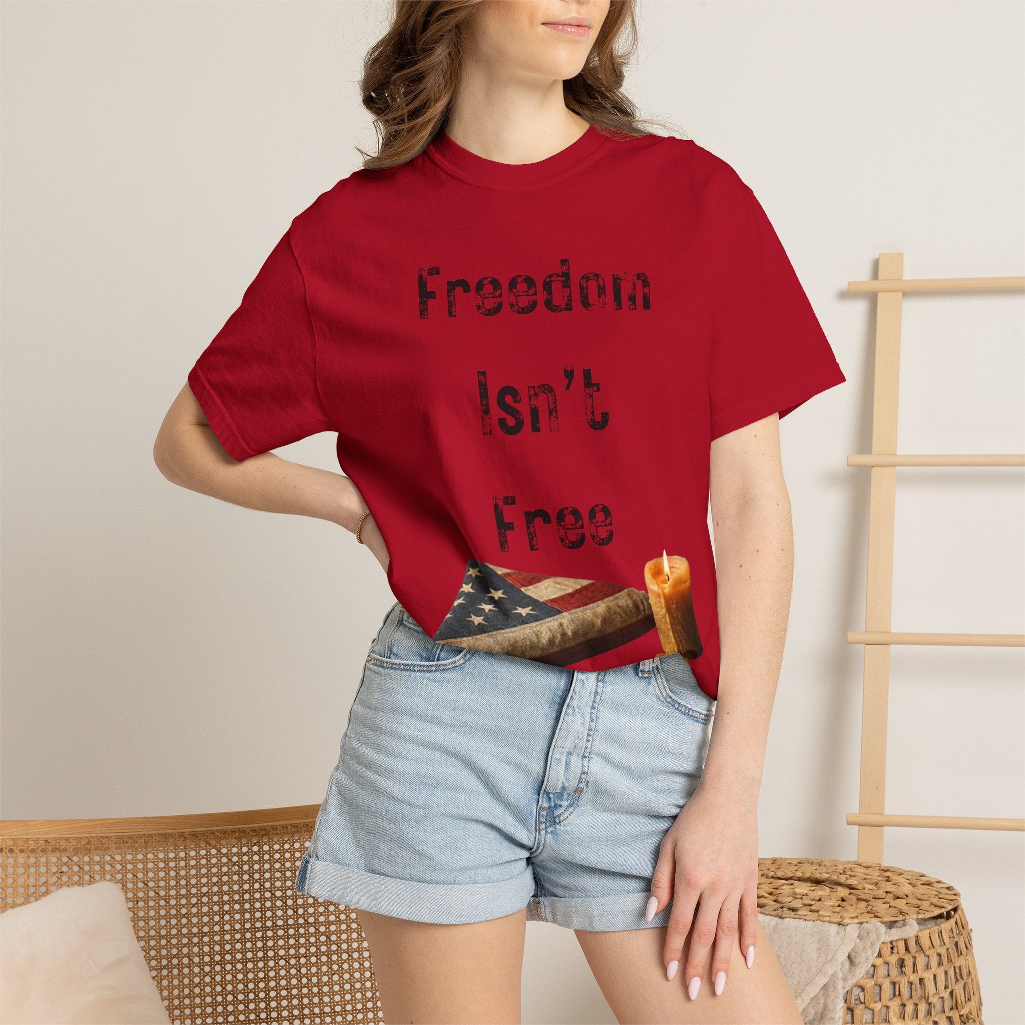 "Freedom Isn't Free" Unisex Garment-Dyed T-shirt