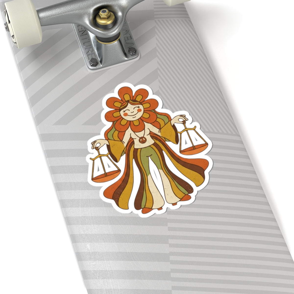 "Retro Mascot Groovy Libra" Sticker