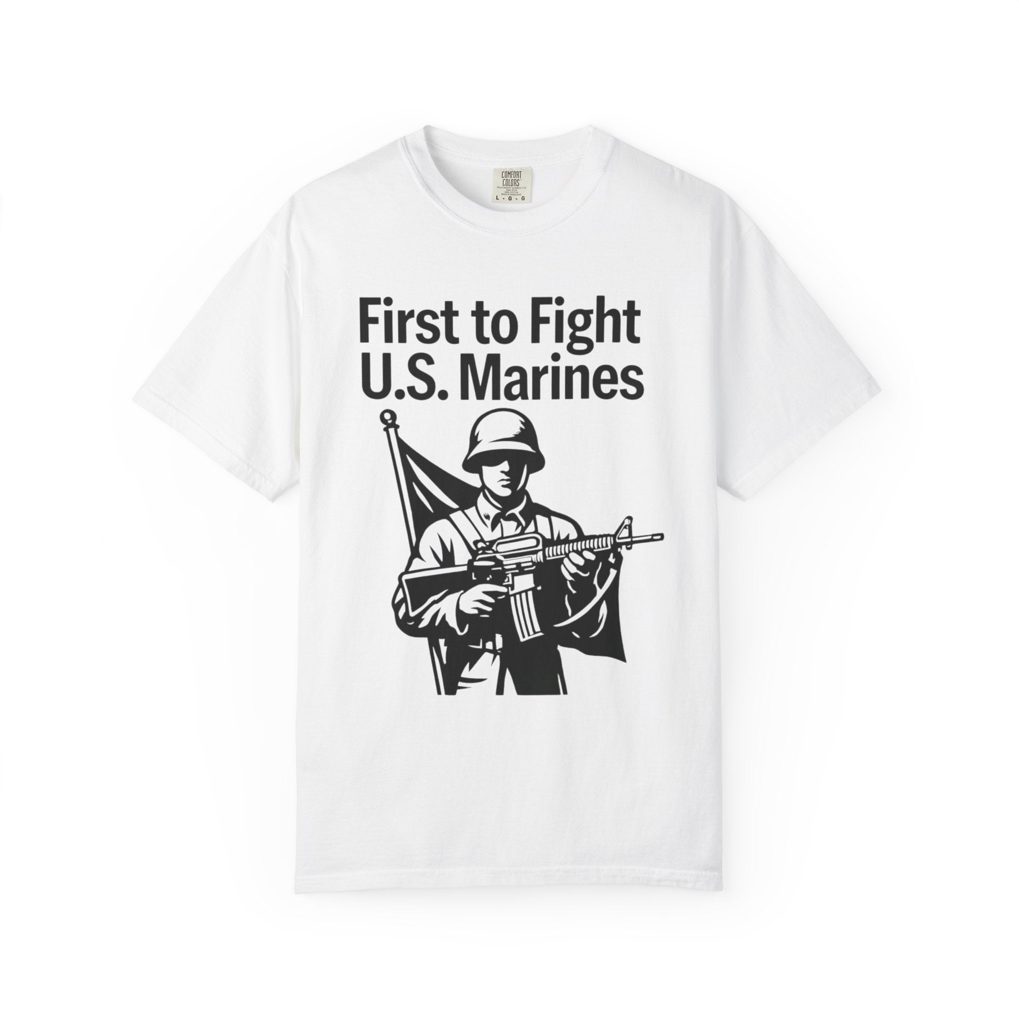 "First to Fight" Unisex Garment-Dyed T-shirt