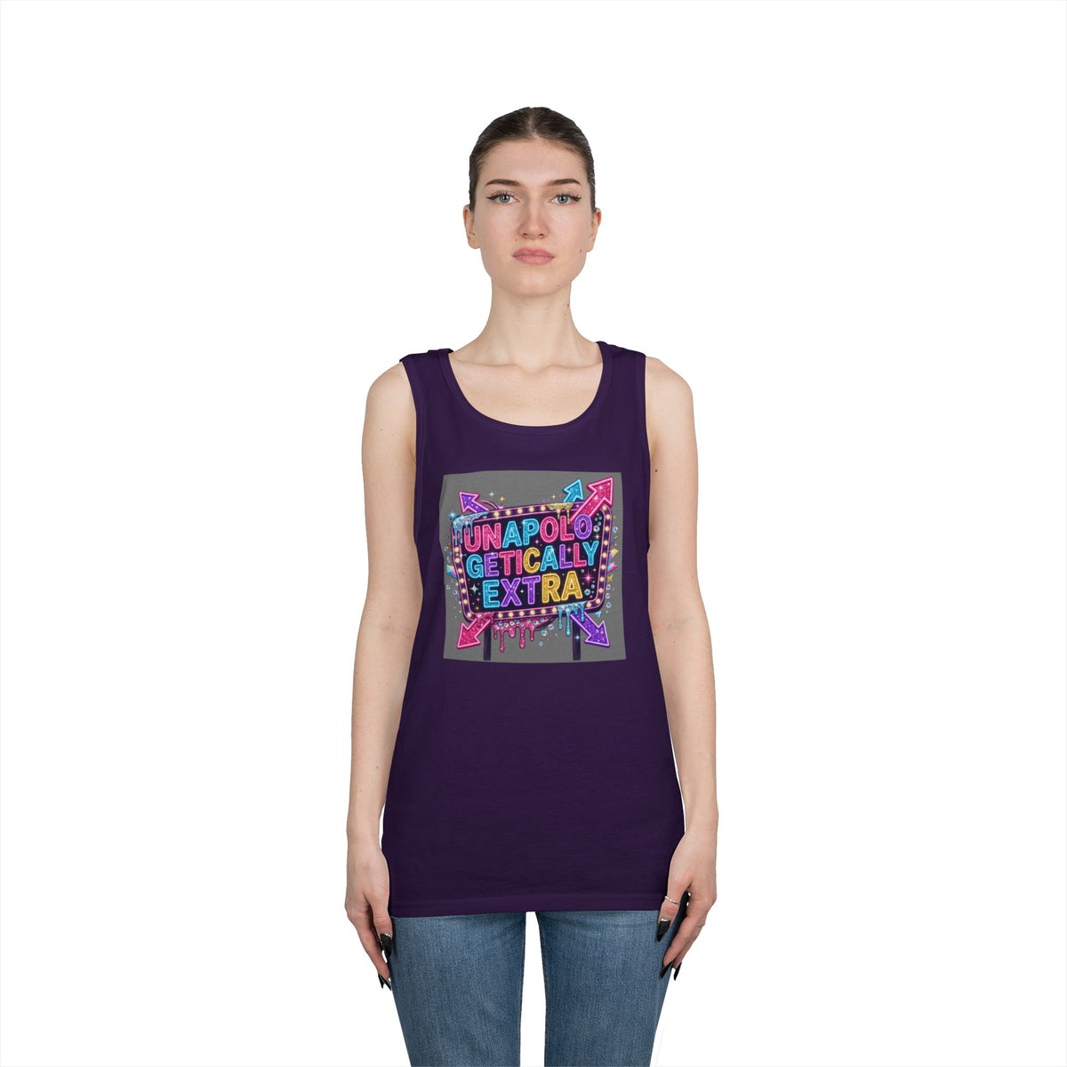 Color: Purple | Unapoligetically Extra Tank Top