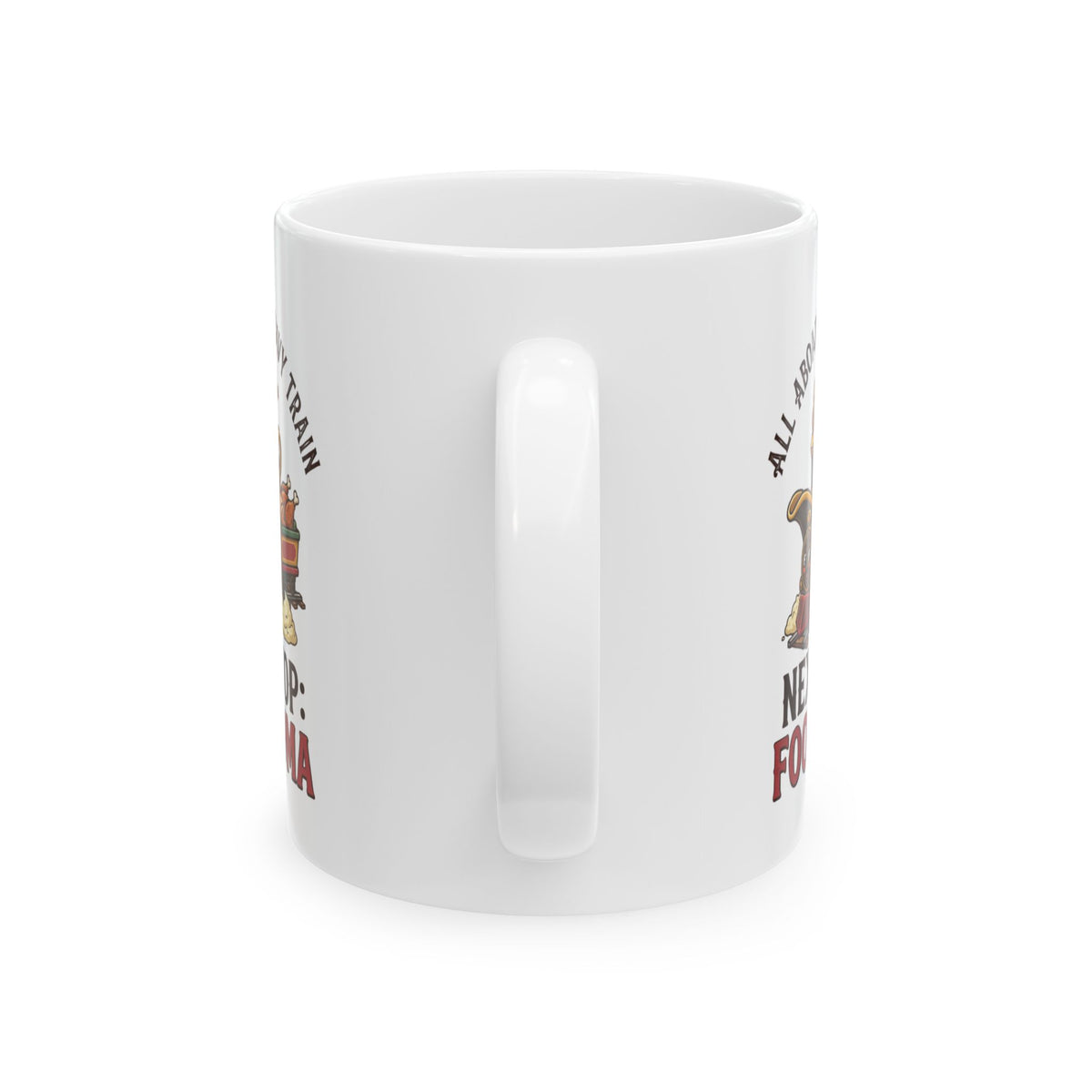 "Next Stop Food Coma" White Ceramic Mug