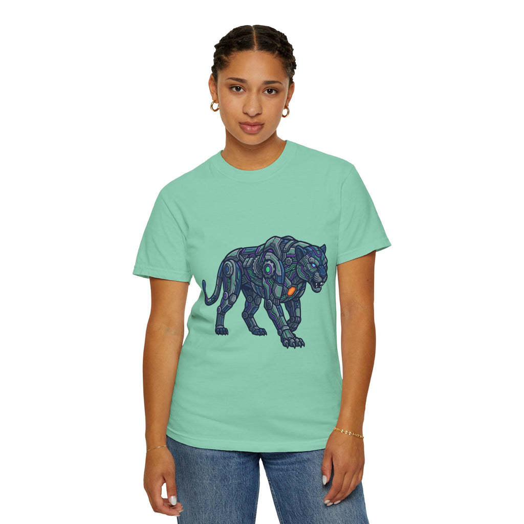 "Cyber Panther" Unisex Garment-Dyed Tee