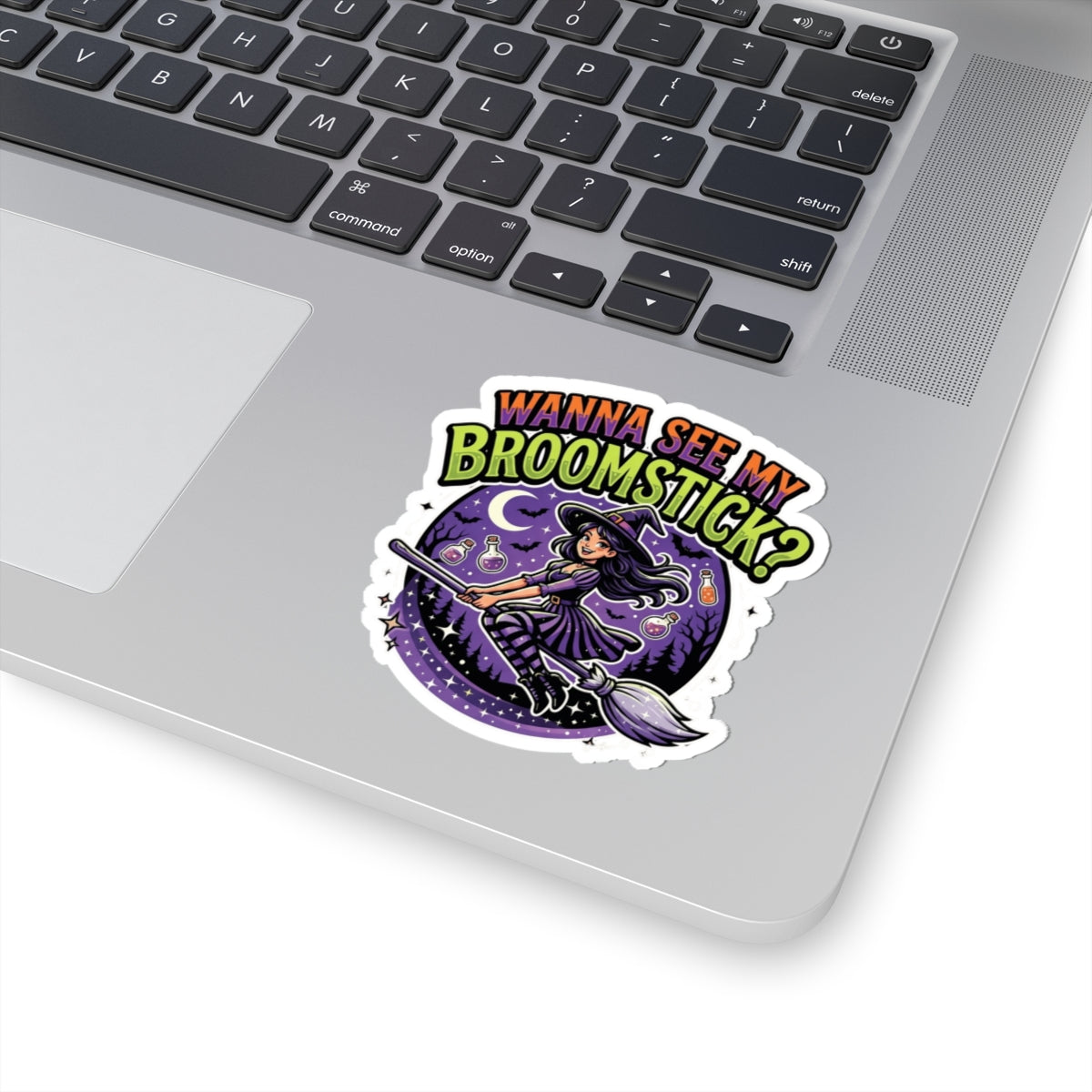 "Wanna See My Broomstick" Sticker — Main