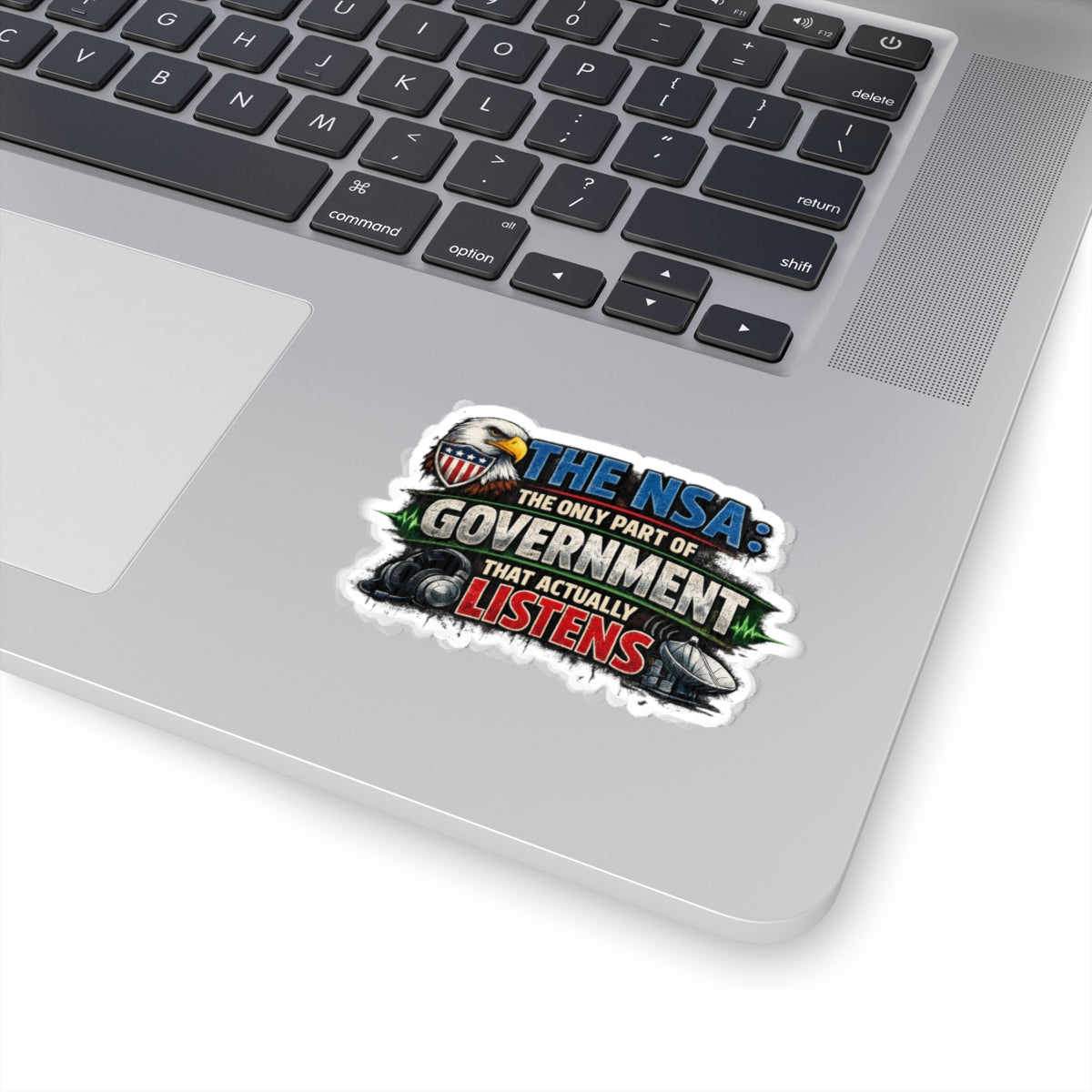 They're Always Listening - Classic | Kiss-Cut Sticker — AttitudeShirts