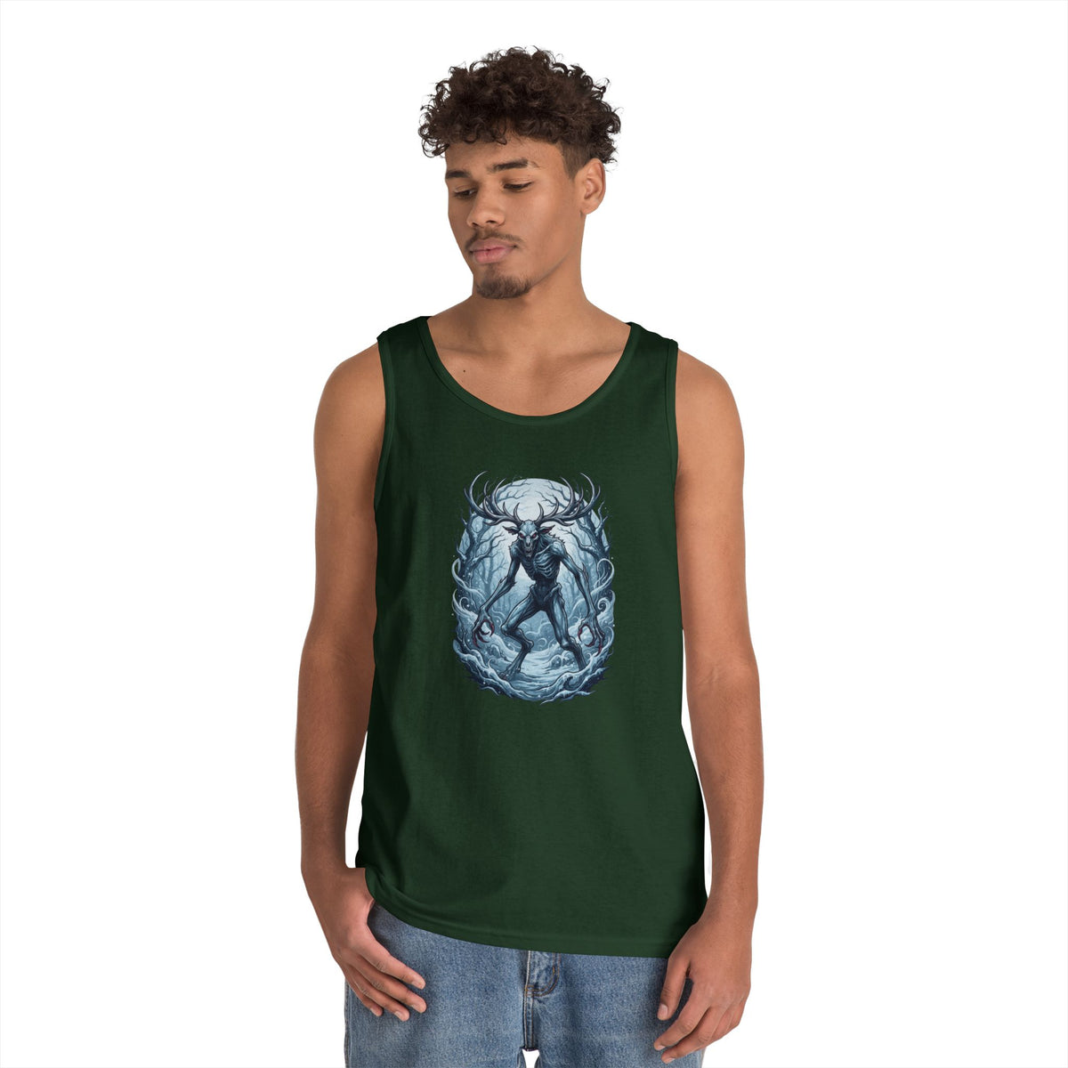 Color: Forest Green | Wendigo (Algonquian Folklore) Tank Top