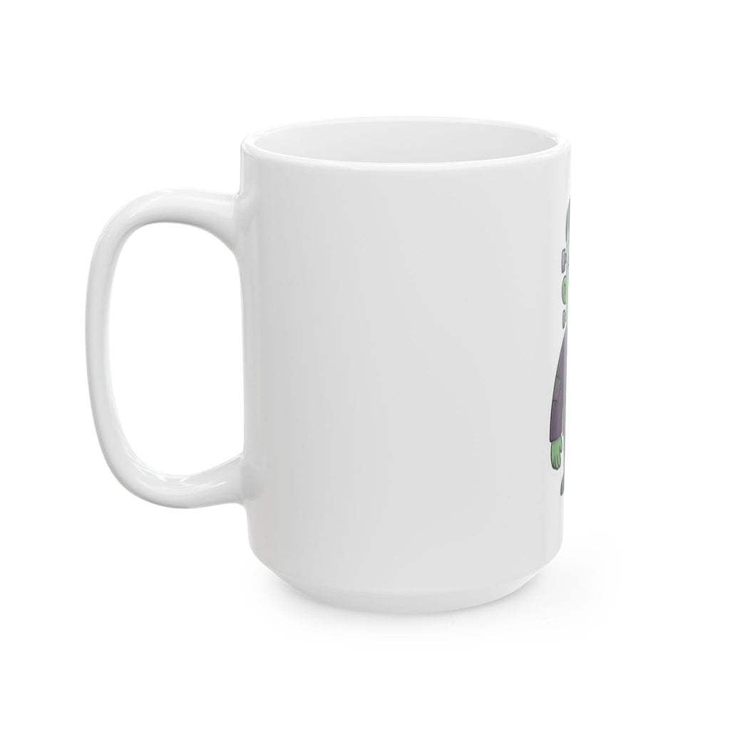 "Frankenstein" White Ceramic Mug