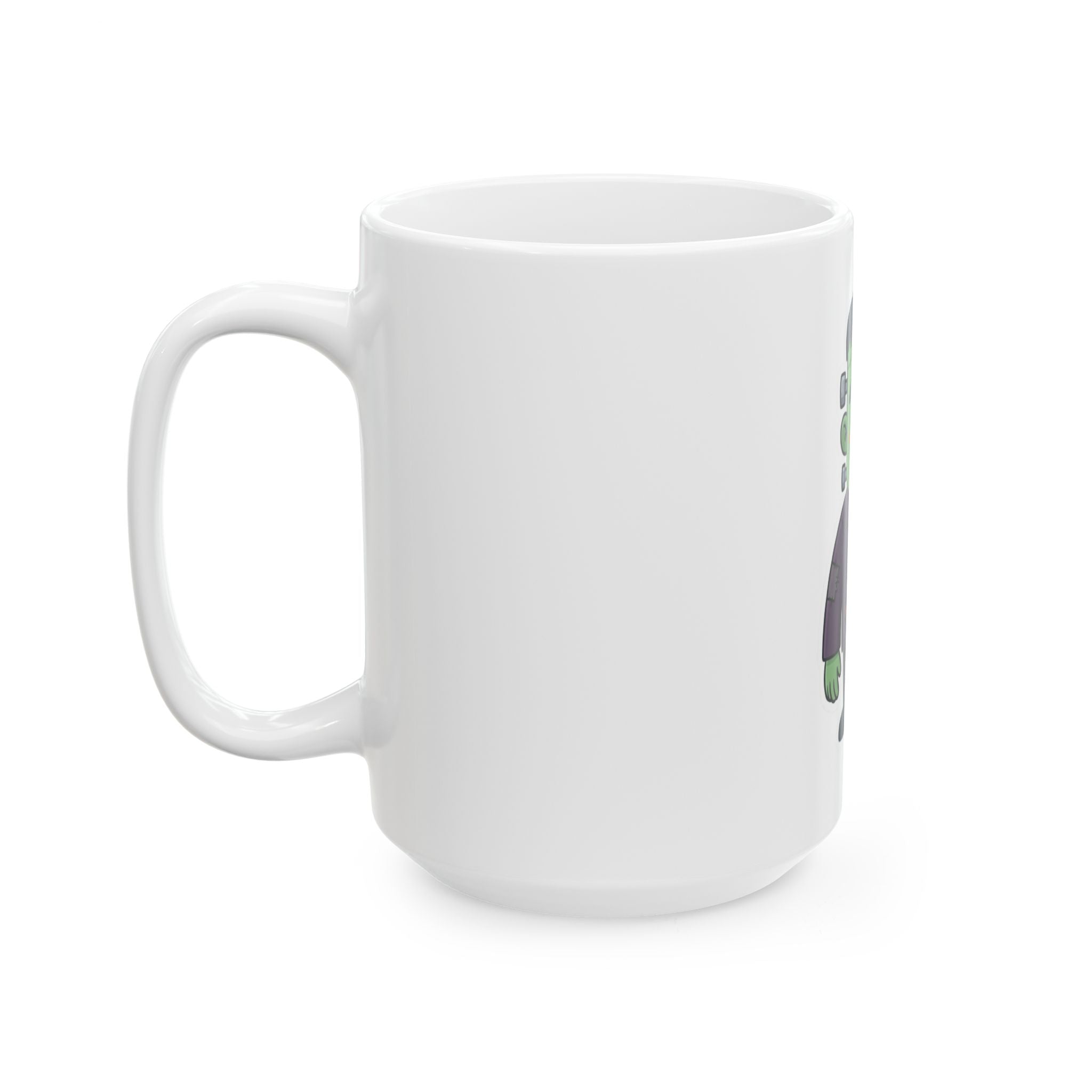 "Frankenstein" White Ceramic Mug