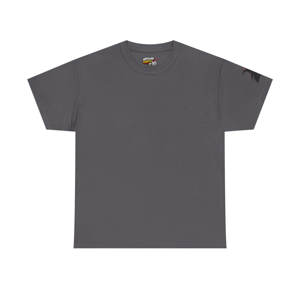 Color: Charcoal | Witch With Raven Shadow Premium Graphic Tee