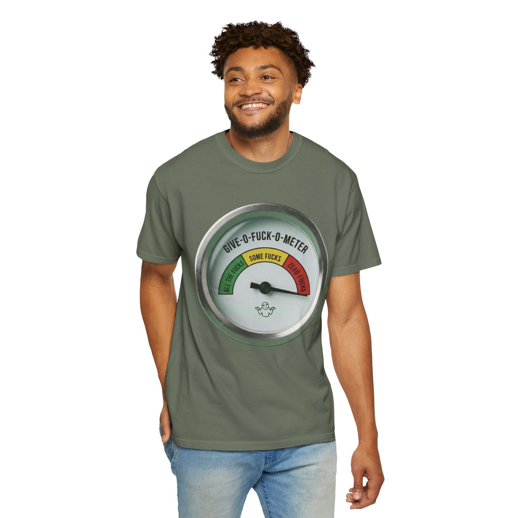 "Fuck-O-Meter" Unisex Garment-Dyed Tee