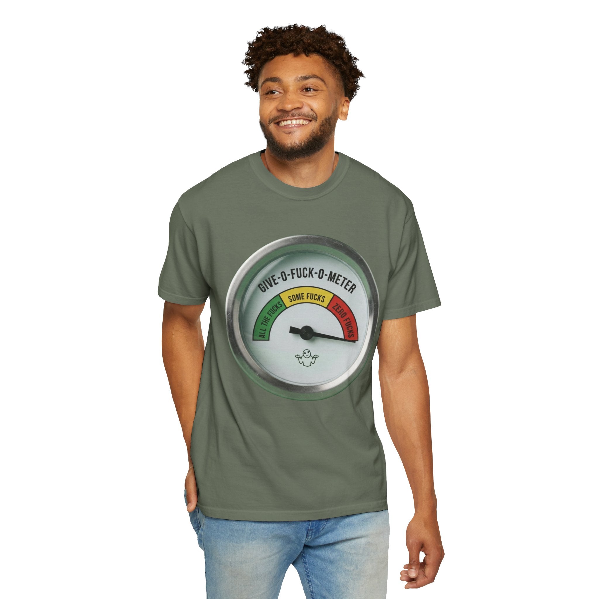 "Fuck-O-Meter" Unisex Garment-Dyed Tee