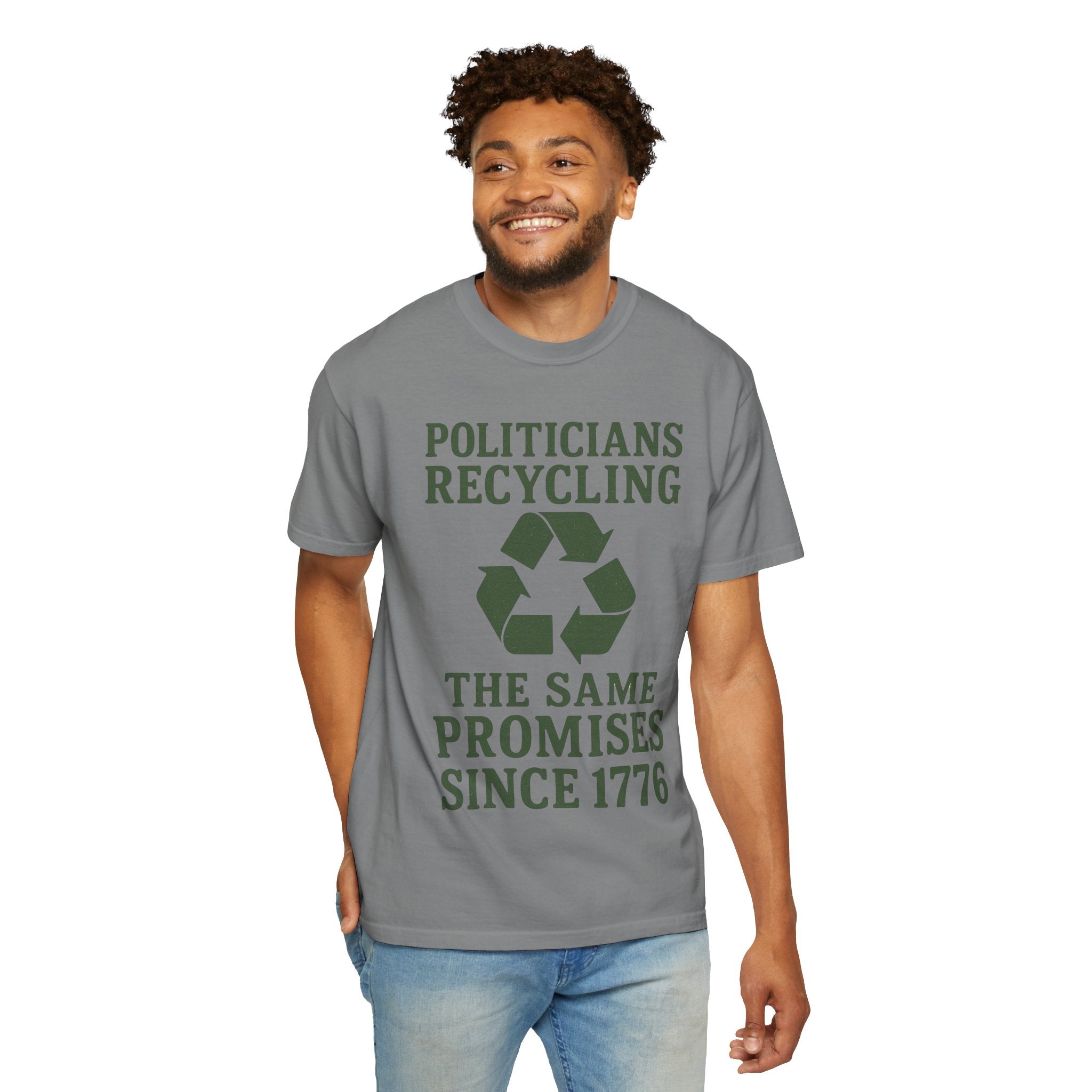 "Politicians Recycling" Unisex Garment-Dyed T-shirt