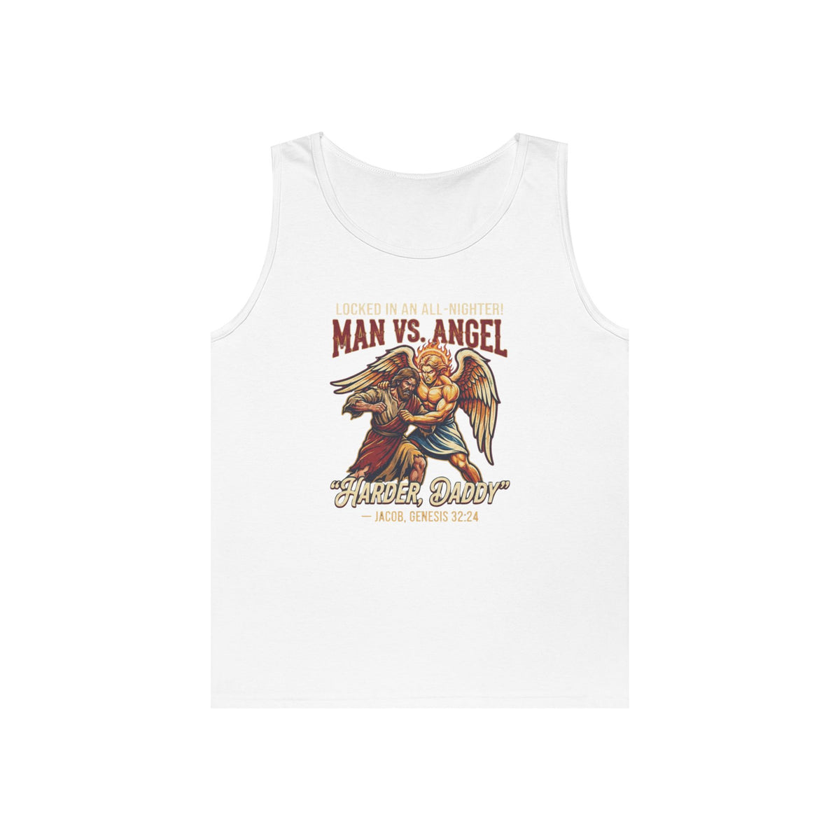 "Good Book Series Man vs Angel" Tank Top