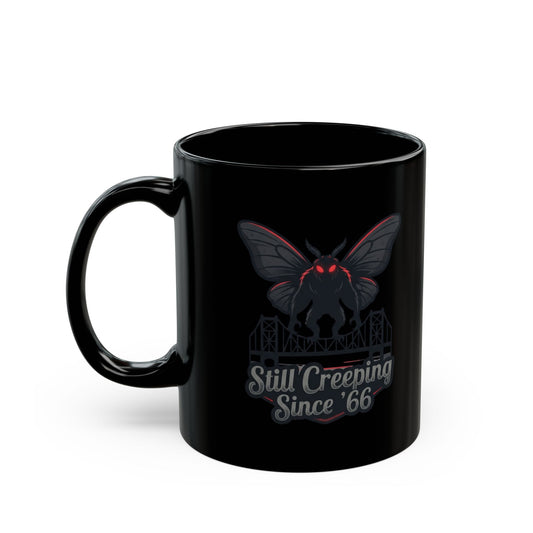 "Mothman (West Virginia, USA)" Black Ceramic Mug