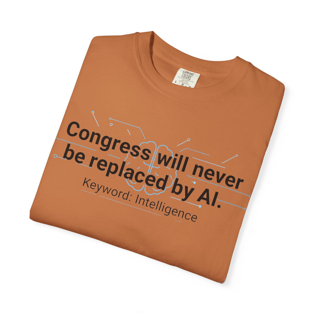 "Congress vs. AI T-Shirt" Unisex Garment-Dyed T-shirt